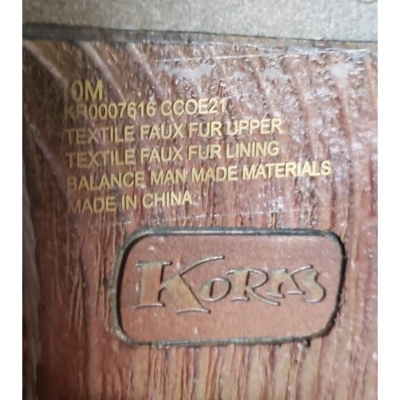 Korks by Kork Ease Studded Teddy Round Toe Block Heel Slip On Clogs Brown Sz 10M - Picture 10 of 11